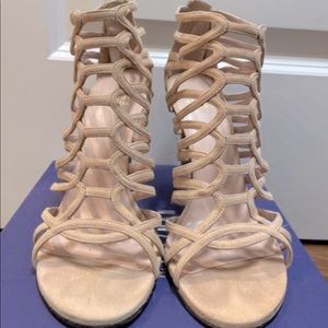 Stuart Weitzman cage loop heel bootie